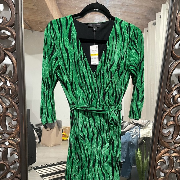 INC Side-Tie Faux-Wrap Dress, Created for Macy's - Picture 5 of 6